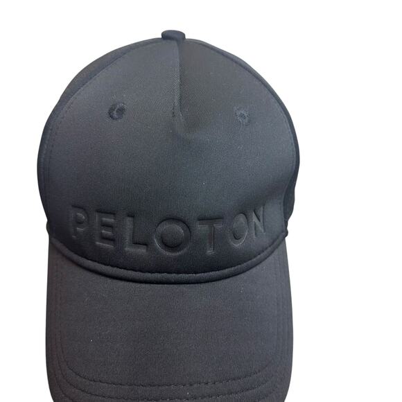 Peloton Black Adjustable Red Strap Baseball Cap One Size Unisex NWOT main image 7
